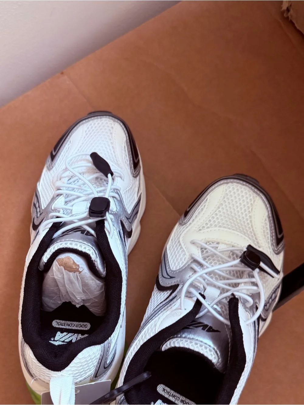 Avia White and Black Men's Athletic Sneakers